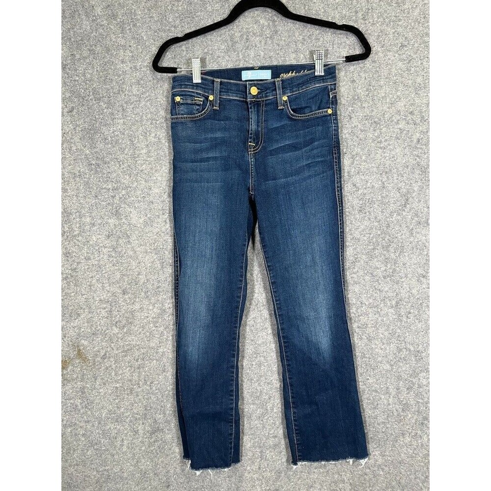 7 For All Mankind Women’s Dark Blue Boot Cut Jeans